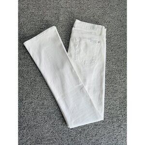7 For All Mankind White Jean Women Skinny Bootcut